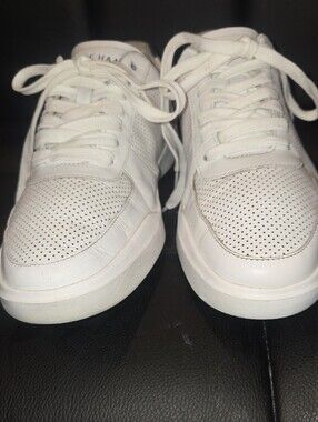 Cole Haan White Perforated Leather Men's Sneakers